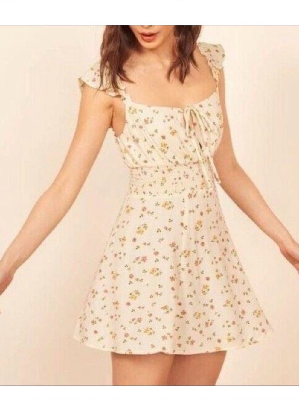 Reformation Emmaline Floral Print Mini Dress size 6